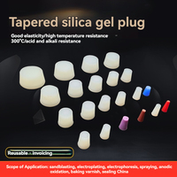 Vente en gros Bouchons coniques en silicone Joints colorés galvanisés Protection contre les processus à haute température Produits en caoutchouc