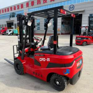 Venta Directa de Fábrica, Nueva Carretilla Elevadora Eléctrica CPD50 de 5 Toneladas con Desplazador Lateral y Mástil de Elevación Libre, Logotipo y Color Personalizados - Product Image 3