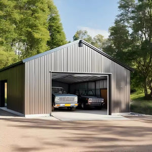 Garage en acier économique, design minimaliste, installation facile pour le stationnement de petites maisons - Product Image 2