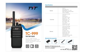 Mini <strong>Two</strong> <strong>Way</strong> <strong>Radio</strong> TYT 2-Watt Handheld Walkie Talkie Child-Resistant TC-999 UHF <strong>Two</strong>-<strong>Way</strong> for <strong>Radio</strong> with <strong>PC</strong> Programmable Features - Product Image 2