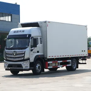 Gebrauchtes Foton 4 × 2 10 T Thermo King-Gerät Leichtwagen 15 Tonnen Kühlschrank-Lkw