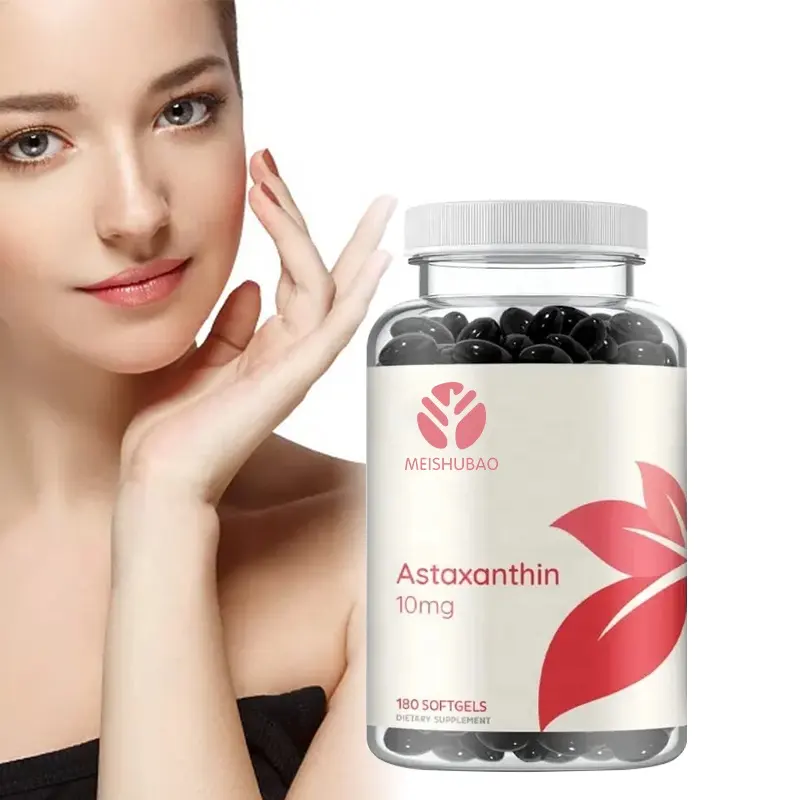 OEM toptan diyet takviyesi ürünleri kırmızı kril yağ kapsülleri astaksantin softgels e vitamini softgel ile astaksantin parlaklık