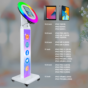 Nguồn cung cấp bên <span class=keywords><strong>iPad</strong></span> Photo Booth với vòng ánh sáng 11 inch 12.9 inch Photo Booth Shell <span class=keywords><strong>iPad</strong></span> Photo Booth đứng cho các sự kiện đám cưới - Product Image 5