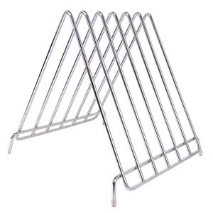 Stainless Steel Cutting Board Rack Multi Purpose <b>Pot</b> <b>Lid</b> Holder Baking Utensil Stand L Size With Stand - Product Image 1