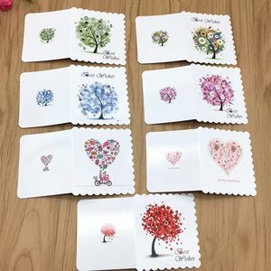 การ์ดอวยพร<span class=keywords><strong>พับ</strong></span>ขนาดเล็ก 100 ชิ้น สำหรับธุรกิจ ร้านดอกไม้ โรงแรม ข้อความขอบคุณลูกค้าในช่วงสี่ฤดู - Product Image 1