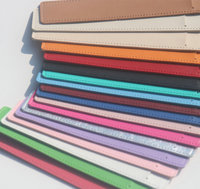 Sacs en cuir Pu pour stylos, personnalisés, simples, colorés, personnalisés, coffret cadeau, pochette à manches, stylo