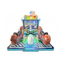 Machine de jeu de course de chevaux 3 joueurs en promotion - Simulateur d'arcade commercial de haute qualité |   Convient aux lieux de divertissement