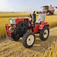 Tracteur haute performance pour terres arides et rizières 12hp 15hp 18hp Mini tracteur avec direction hydraulique