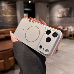 Coque de téléphone instantanée en acrylique compatible avec iPhone 17 Pro Max, antichoc, fine, magnétique, tendance pour iPhone 16/15 - Product Image 4