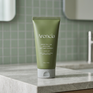 Arencia Rice + LHA <b>Pore</b> Control Rice Cream <b>Cleanser</b> 150g Korean Facial <b>Cleanser</b> LHA <b>Pore</b> Care Sebum Control Exfoliating Floral - Product Image 4