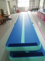 HOT SALE Kombination Ein Set 10ft 13ft 16ft 20ft Air track Gymnastik Tumbling Mat Aufblasbares Tumble Air Track Trainings set