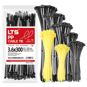 สายรัดเคเบิลแบบล็อคตัวเอง PP/ไนลอน ทนกรดและด่าง เกรดอุตสาหกรรม ขนาด 3.6x300 มม. ความแข็งแรงสูง ป้องกันการกัดกร่อน - Product Image 1