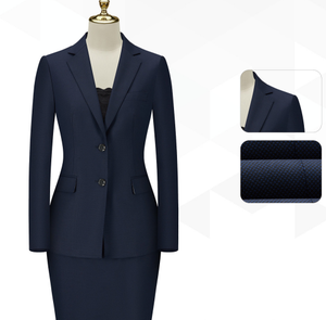 Divertente Abito Formale John Fashion <span class=keywords><strong>Blu</strong></span> Reale con Motivo a Pied-de-Poule per Uomo e Donna, Uniforme Professionale Antistatica e Antipilling in TR - Product Image 3