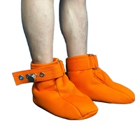 Bottes ABDL verrouillables avec semelles intérieures à rivets métalliques, chaussures de fétichisme Ageplay pour adultes