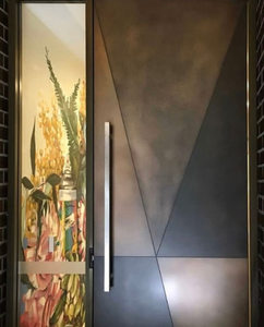 Minimalismo moderno Tesoro al aire libre Bronce Perla Pátina Pseudo Panel de metal líquido suave - Product Image 6