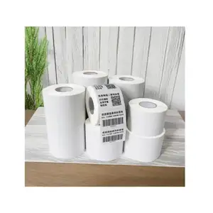 Factory Sale Barcode Printing stickers Direct Adhesive Printer Label Sticker Thermal Paper Jumbo Roll for sale