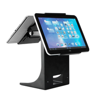 Support d'imprimante thermique durable pour bureau, support de tablette double écran pour tablettes de 7 à 15 pouces, support de paiement multi-angle pour système de point de vente