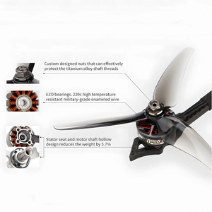 Motore Brushless DC 4-6S per Drone FPV T-Hobby <span class=keywords><strong>F60</strong></span> PROV-L V, <span class=keywords><strong>Mini</strong></span> Drone da Corsa FPV da 5 Pollici - Product Image 3