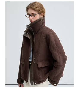 เสื้อโค้ทขนสั้นแบบมีซับในขนเฟอร์ รุ่น Vega Chang Vintage Chic Premium Thermal สำหรับผู้หญิง - Product Image 1