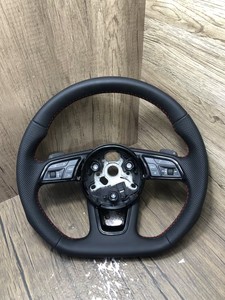 Volante de Coche de Fibra de Carbono con Cuero de Alcántara y LED para <span class=keywords><strong>Audi</strong></span> A3 RS3 A4 <span class=keywords><strong>RS4</strong></span> A5 RS5 A6 2011-2024, <span class=keywords><strong>Interior</strong></span> Automotriz - Product Image 1