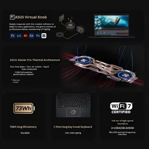 Ordinateur portable ProArt <span class=keywords><strong>13</strong></span> Ryzen AI9 <span class=keywords><strong>13</strong></span> <span class=keywords><strong>pouces</strong></span> <span class=keywords><strong>tactile</strong></span>, design fin et performant - Product Image 4