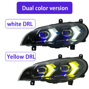 Gruppo Fari Anteriori per BMW X5 E70 07-13 con Luci Diurne a Doppia Modalità 12V - Product Image 2