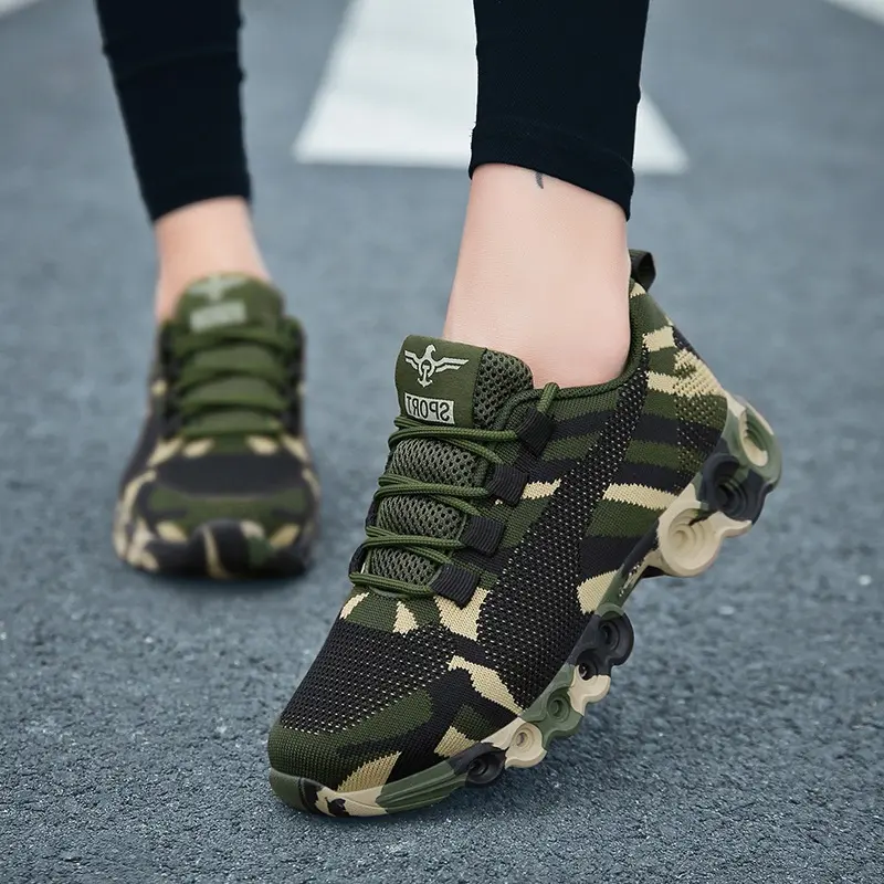 35-44 Camouflage mountaineering sports shoes sneakers No.1018