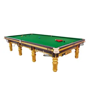 国际标准实木框架金色石板黑色9英尺10英尺12英尺网球斯诺克台球桌台球桌