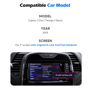 Interface CarPlay sans fil tout-en-un <span class=keywords><strong>Renault</strong></span> RD1 pour Captur avec autoradio d'origine <span class=keywords><strong>R</strong></span>-<span class=keywords><strong>Link</strong></span> TomTom - Product Image 2