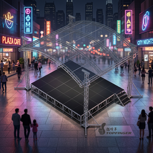 Escenario Portátil para Fiestas, Conciertos y DJ, con Estructura <span class=keywords><strong>de</strong></span> Techo, para Eventos, Nueva Versión <span class=keywords><strong>de</strong></span> Tendencia, <span class=keywords><strong>Nuevo</strong></span> Estilo con Certificación CE y TUV - Product Image 1
