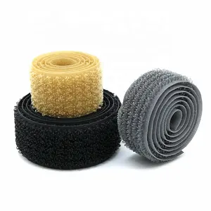 Hoge Kwaliteit Nylon Zelfklevende Sluiting Tape Kabelbinder Draad Band Verstelbare Dezelfde Kant Klittenband Een Side