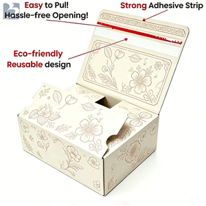 Boîte d'expédition à fermeture éclair auto-adhésive, pratique pour le déballage, logistique e-commerce, logo personnalisé, emballage recyclé - Product Image 6