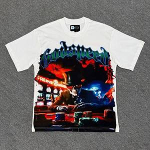 เสื้อยืด Godspeed Skull Moto Biker แขนสั้นทรงปกติสำหรับผู้ชาย พิมพ์ลายแบบ Sublimation คอกลม - Product Image 3