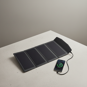 <span class=keywords><strong>Chargeur</strong></span> de téléphone portable <span class=keywords><strong>solaire</strong></span> monocristallin compact et portable 2700mAh avec 4 panneaux solaires pliables pour le camping en plein air et le sac à dos - Product Image 5