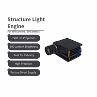 Module de caméra 3D industrielle 720P avec moteur DLP à lumière structurée, 100 lumens ANSI, intégré pour les entreprises et l'éducation