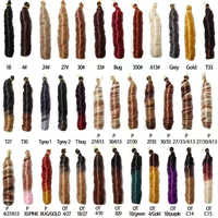Extensions de cheveux bouclés à la française de 150g, tressées au crochet, toutes couleurs personnalisables, double trame teinte à la machine, haute qualité, vente chaude