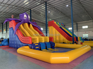 Glissière <span class=keywords><strong>gonflable</strong></span> portative de haute qualité de parc aquatique de poulpe <span class=keywords><strong>pour</strong></span> des enfants au-dessus du <span class=keywords><strong>sol</strong></span> avec la <span class=keywords><strong>piscine</strong></span> populaire à vendre - Product Image 3