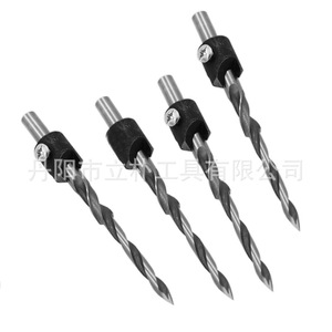 High Speed Steel <b>Step</b> <b>Drill</b> Bit Guide <b>Drill</b> For Woodworking Auger Bit Bright Finish Round Shank - Product Image 4