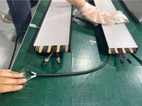 Luminaire LED pour table de billard, en alliage d'aluminium anodisé, avec profil d'extrusion flexible incurvé pour le pliage et la découpe
