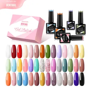 Kit de Gel de Color polaco Set 40 colores Venta al por mayor Gel de uñas 2024 Venta caliente Personalizar Logo Diseño Esmalte Gel de uñas