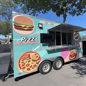 Remorque de vente mobile haut de gamme entièrement équipée avec fenêtre de service pour hot-dogs, chariots et kiosque de restauration de rue - Product Image 3