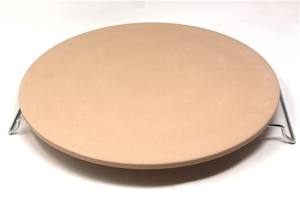 Accessoires pour <span class=keywords><strong>pizza</strong></span> maison, pierre rectangulaire avec un support, le meilleur compagnon de barbecue, argile ronde, carré en cordierite, 28 cm, outils de cuisson - Product Image 3