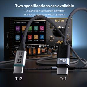 <span class=keywords><strong>สาย</strong></span>ชาร์จ i2C <span class=keywords><strong>เทอร์โบ</strong></span>120W แบบชาร์จไฟได้รวดเร็วใช้ USB-C กับ USB-C ได้สำหรับโต๊ะคลื่น C10และซ่อมโทรศัพท์ - Product Image 6