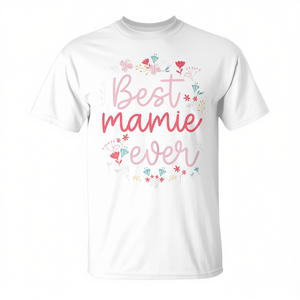 Camiseta con estampado floral para mamá y abuela, la mejor mamá de la historia - Product Image 2