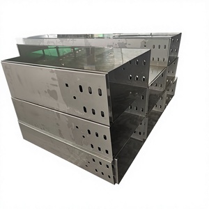 Canaux de câblage en acier inoxydable 304, type cheminée et échelle, pont de câblage métallique pour câblage basse tension intérieur/extérieur, taille 200*100. - Product Image 1