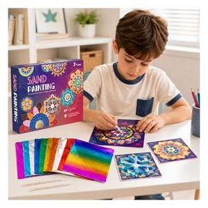 Kit de Pegatinas Portátiles con Diseño Brillante para Niños, Set de Actividades Creativas, Sin Pantalla, para la Escuela, Viajes, Fiestas - Product Image 5