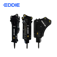 Marteau hydraulique Eddie100 pour excavatrices, modèle SB45, état neuf, diamètre de la pointe de 100 mm, pression de fonctionnement de 150-170 kg/cm, 80-110