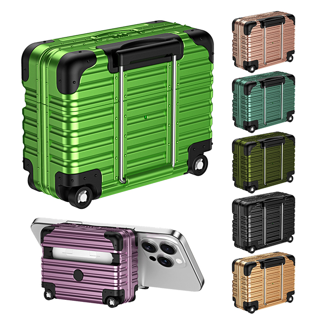 Luggage Design Bluetooth Earbuds Protective Case for AirPods Pro 2 4 Wireless Charging Phone Stand Earphone Tips Headphone Cover