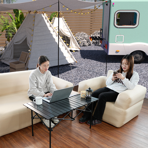 Tùy chỉnh hai chỗ ngồi Inflatable couch với vải Bìa Inflatable Lounger ghế với được xây dựng trong bơm không khí SOFA PHÒNG KHÁCH ngoài trời - Product Image 4