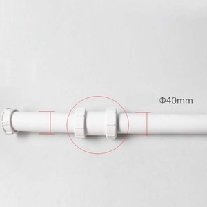 40 MM Straight Kitchen Pipe Coupling for Straight Pipe Connector 40mm PVC Pipe Adapter Waste Compression Straight Connector - Product Image 3